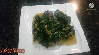 Recette des Légumes vert congolais  Epinards  spinach  Congolese food [upl. by Arad]