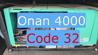 Onan 4000 RV Generator Code 32 5000 Dealer Estimate [upl. by Osrick]