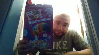 Kelloggs Fruit Loops Marshmallows Cereal Review [upl. by Ditzel566]