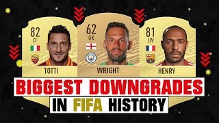 BIGGEST RATING DOWNGRADES IN FIFA HISTORY ⬇️😱 FIFA 10  FIFA 20 [upl. by Nolte]