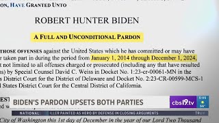 Biden under heat from both parties after pardoning son [upl. by Yelyab112]