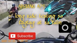 APEMAN A79 4K ACTION CAM Long ride test  Tagtag  Tulin  KaAngkla TV [upl. by Ahsram]