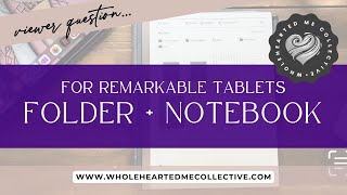 How to Make a ReMarkable Folder and Notebook  reMarkable 2 Tips and Tricks [upl. by Vaules]