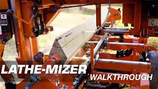 LatheMizer Log Lathe Sawmill Attachment Walkthrough  WoodMizer [upl. by Elaina394]