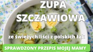 Zupa szczawiowa z młodych liści szczawiu z polskich łąk Sprawdzony przepis mojej mamy [upl. by Leunad]