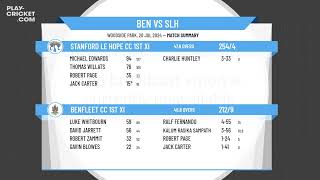 Benfleet CC 1st XI v Stanford Le Hope CC 1st XI [upl. by Service]