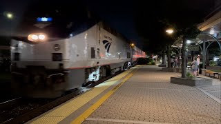 Amtrak P370 Pulling Into Holland Station Lead By AMTK 18 [upl. by Aicener]