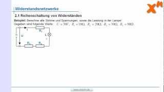 Elektrotechnik 21 Reihenschaltung von Widerständen [upl. by Lilli]