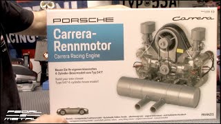 13 Scale PORSCHE Carrera Type 547 4Cam Working Engine Unboxing  Model Kit by Franzis [upl. by Ronel775]