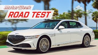 The 2023 Genesis G90 A High Speed Luxurious Carpet Ride  MotorWeek Road Test [upl. by Eckardt926]