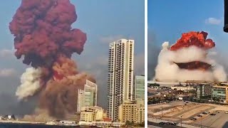 Huge explosion rocks central Beirut [upl. by Darlene390]