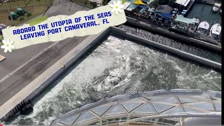 Leaving Port Canaveral FloridaAboard the Utopia of the SeasSeptember 2024 [upl. by Ami]