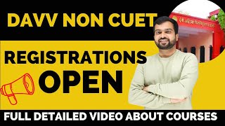 DAVV INDORE NON CET COURSES REGISTRATION DETAILED PROCESS BY EDUGURUI  DAVV NON CUET PROGRAMMES [upl. by Callas]