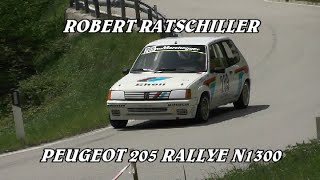 SALITA LEVICO VETRIOLO PANAROTTA 2024  ROBERT RATSCHILLER  PEUGEOT 205 RALLYEBEST OF BELLUNOVIDEO [upl. by Yllim]