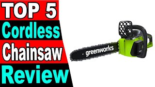 TOP 5 Best Cordless Chainsaw Review 2025 [upl. by Patrick]