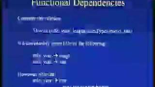 Lecture  8 Functional Dependencies and Normal Form [upl. by Aikemat68]