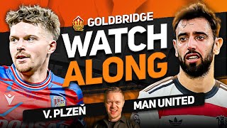 VIKTORIA PLZEN vs MANCHESTER UNITED Live With MARK GOLDBRIDGE [upl. by Gmur]