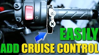 Atlas Throttle Lock Installation  Easily Add Cruise Control To Your Motorcycle [upl. by Oiraved842]