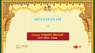 Upanayanam of Sripathi Bharath  12072024 [upl. by Larrej]