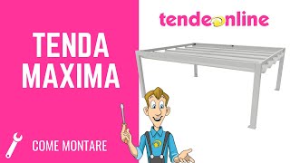 Come montare la Tenda per giardino MAXIMA  Tendeonline [upl. by Yelsel]