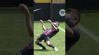 Robert Lewandowski shows off his juggling skills during Barcelona unveiling [upl. by Llennoc290]