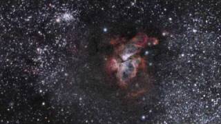 Zooming in on the Carina Nebula around the WolfRayet star WR 22 [upl. by Tavis]