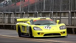 Saleen S7R V8 SOUND  Warm up Fly Bys Accelerations amp Backfires [upl. by Ainoz884]