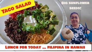 Taco Salad Recipe  How i make Delicious Homemade Taco Salad  Big Seeds from our Sunflowers [upl. by Zavala]