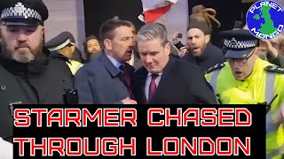 Keir Starmer Chased Through London with Context  Excessive Police Force [upl. by Cheslie]