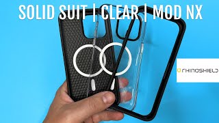 Which Is The Best Rhinoshield Case Clear Case  Solid Suit  Mod NX [upl. by Sirois]