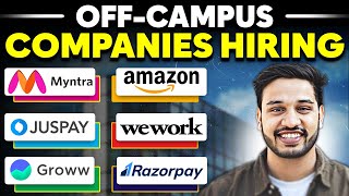 OFF Campus SDE Jobs amp Internships  Hiring  2026 2025 2024 2023 2022 Batch  Kushal Vijay [upl. by Noirda]