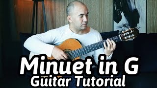 Minuet In G  Christian Petzold  Classical Guitar Tutorial 1 of 2  NBN Guitar [upl. by Magda472]