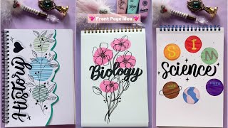 7 MustTry Front Page Designs for Your Journal ✨  DIY Notebook Cover  NhuanDaoCalligraphy [upl. by Jessie]