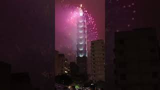 Taipei 101 fireworks display 2024 taipei101 [upl. by Initof]