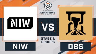 OWCS NA Stage 1  Groups Day 4  Nah Id Win vs Obsidian [upl. by Atena]