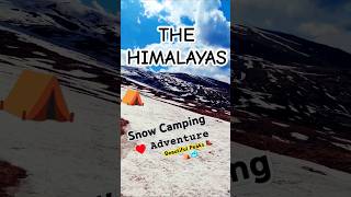 Snow Camping Adventure  winter camping  camping in snow camping campinginsnow wintercamping [upl. by Arriat]