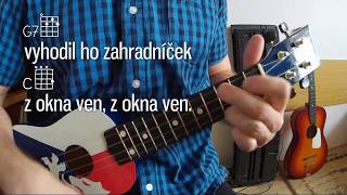 Šel zahradník  Akordy Ukulele [upl. by Johen]