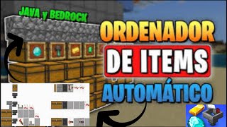 👉COMO HACER UN ORDENADOR DE ITEMS EN MINECRAFT [upl. by Hazmah]