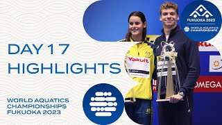 Day 17  Highlights  World Aquatics Championships Fukuoka 2023 [upl. by Nogras]