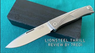 Lionsteel Thrill Review  Full Titanium Integral Slipjoint [upl. by Anella]