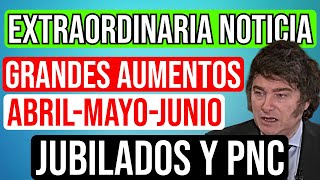 🚀Grande Aumentos❗❗❗ Para los jubilados y Pensionados de Anses En AbrilMayoJunio  Noticias [upl. by Ennaylloh533]