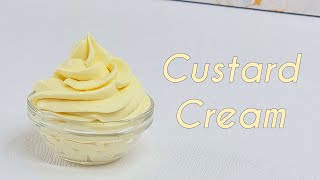 Custard Whipped Cream Frosting Recipe Vanilla Crème Diplomate Custard Cream Without Gelatine [upl. by Ulda]