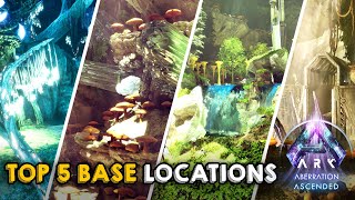 Top 5 Best Base Locations on Aberration  ARK Survival Ascended [upl. by Orelie]