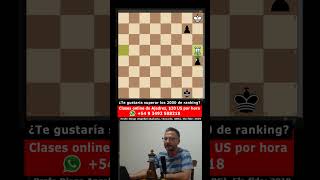 2 peones pasados se defienden de la torre en ajedrez chess [upl. by Aikkan]