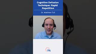 Cognitive Defusion Technique Rapid Repetition shorts [upl. by Eelanna670]