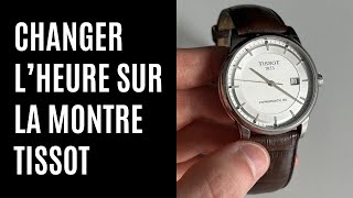 Comment changer l’heure sur la montre Tissot Powermatic 80 [upl. by Atteuqnas]