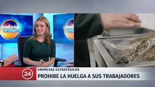 Nolberto Díaz quotLa huelga es un medio para ejercer el derecho a negociaciónquot  24 Horas TVN Chile [upl. by Chapland]