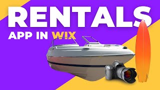 Wix Rental website All in One using an app fast and simple [upl. by Aurelie424]