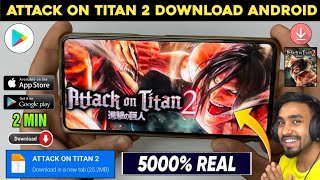 📥 ATTACK ON TITAN 2 DOWNLOAD ANDROID  HOW TO DOWNLOAD ATTACK ON TITAN 2 ON ANDROID [upl. by Eradis229]