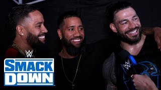 The Usos celebrate return with Roman Reigns SmackDown Exclusive Jan 3 2020 [upl. by Trebmer393]